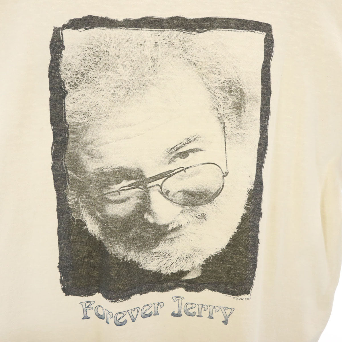 OLD オールド 90s ジェリーガルシア グレイトフルデッド グレイトフルデッド 半袖 シングルステッチ Tシャツ アイボリー Forever Jerry メンズ