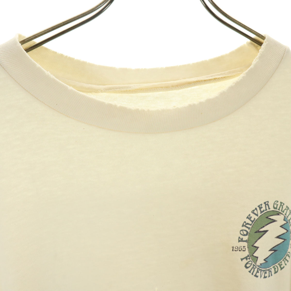 OLD オールド 90s ジェリーガルシア グレイトフルデッド グレイトフルデッド 半袖 シングルステッチ Tシャツ アイボリー Forever Jerry メンズ