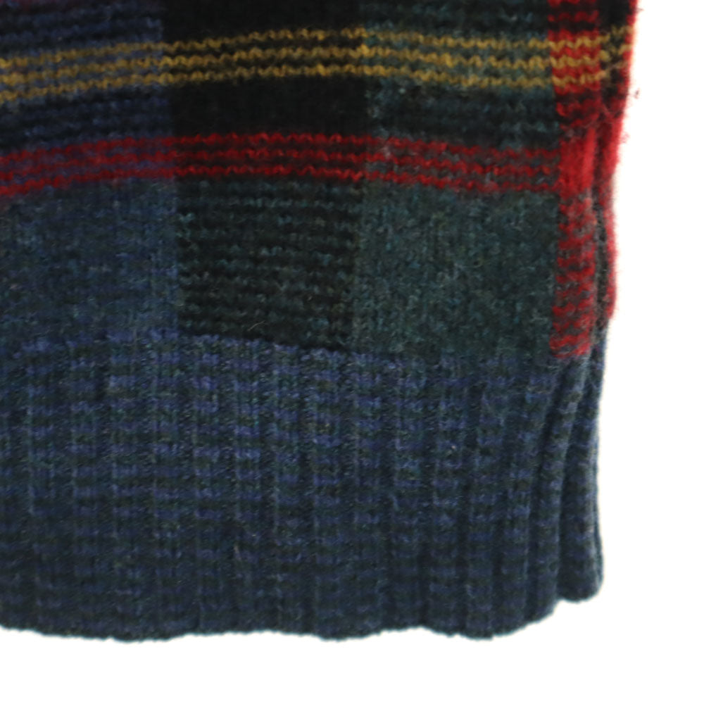 POLO RALPH LAUREN ポロラルフローレン チェック柄 長袖 セーター S 深緑 他 ニット メンズ