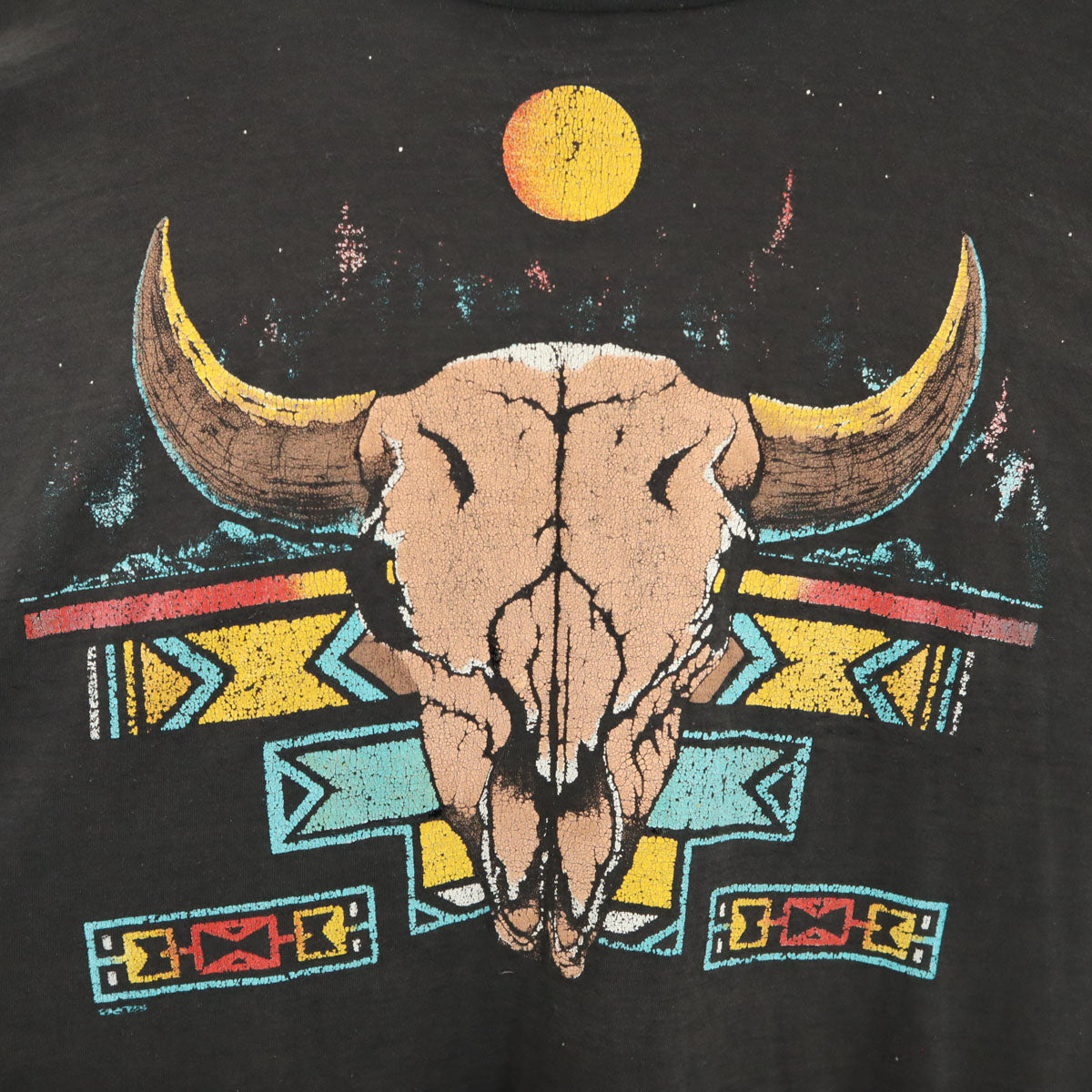 OLD オールド 90s スカイホーン 半袖 シングルステッチ Tシャツ ブラック メンズ