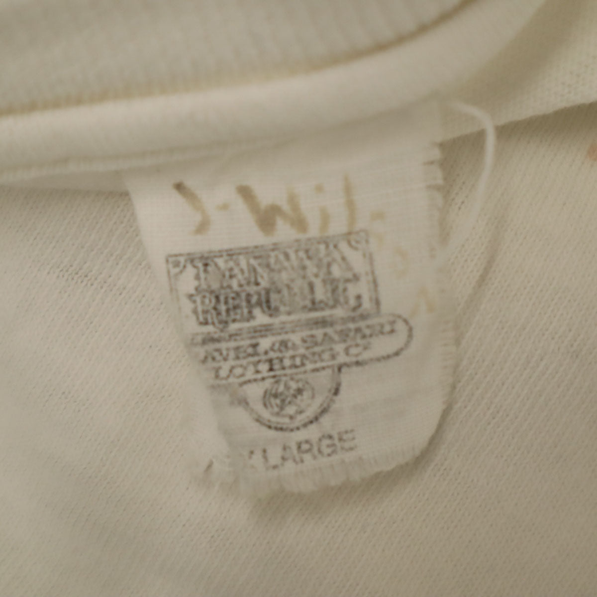 Banana Republic バナナリパブリック 80s ヴィンテージ USA製 半袖 シングルステッチ Tシャツ XL ホワイト MINISTER of FINANCE メンズ