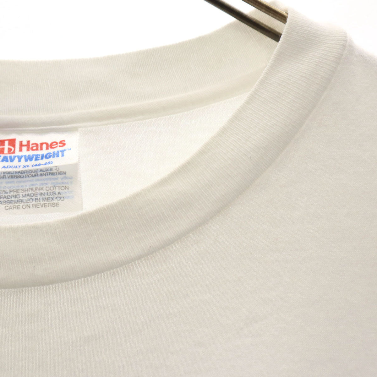 Hanes ヘインズ 90s オールド USA製 BITCH ビッチ 半袖 シングルステッチ メッセージ Tシャツ XL ホワイト メンズ