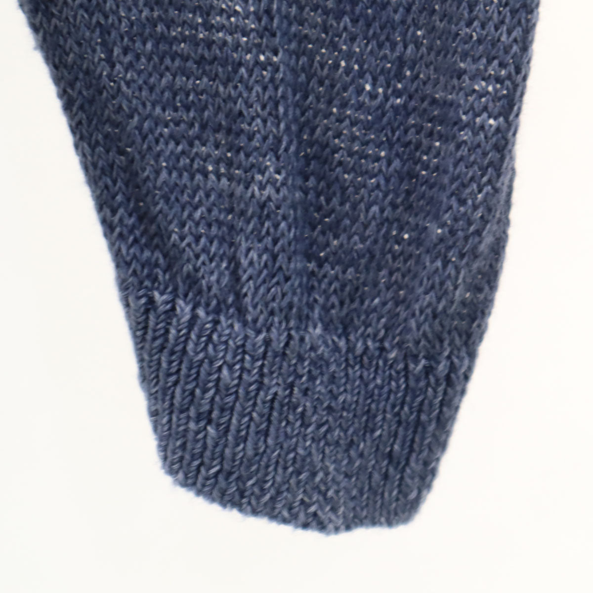 ARMANI EXCHANGE アルマーニエクスチェンジ リネン100% 長袖 セーター XL ネイビー系 ニット メンズ