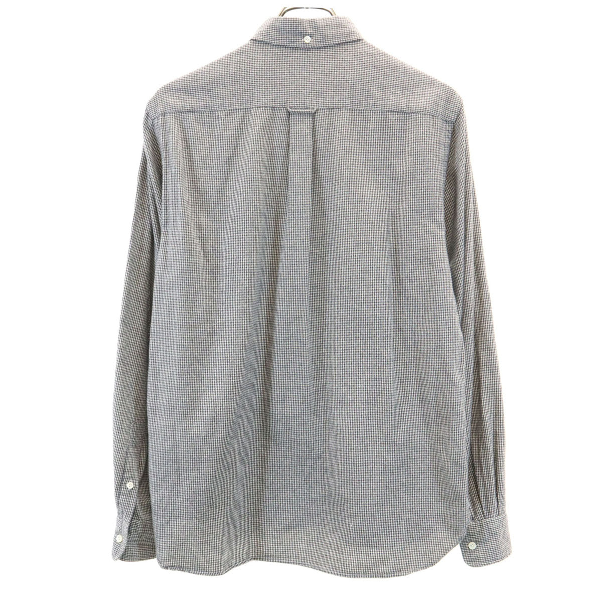 BEAMS PLUS ビームスプラス 日本製 チェック柄 長袖 コットンネル ボタンダウンシャツ S ブラック メンズ