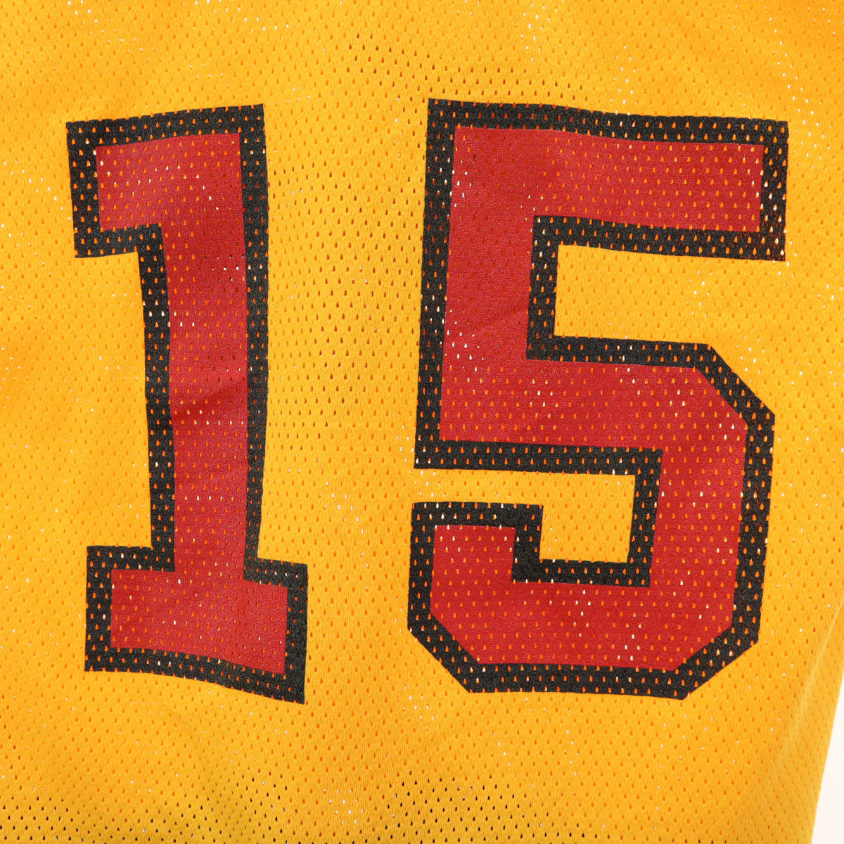 ALPHA アルファ 80s 90s オールド 長袖 メッシュ ユニフォーム シャツ M イエロー アイスホッケー メンズ