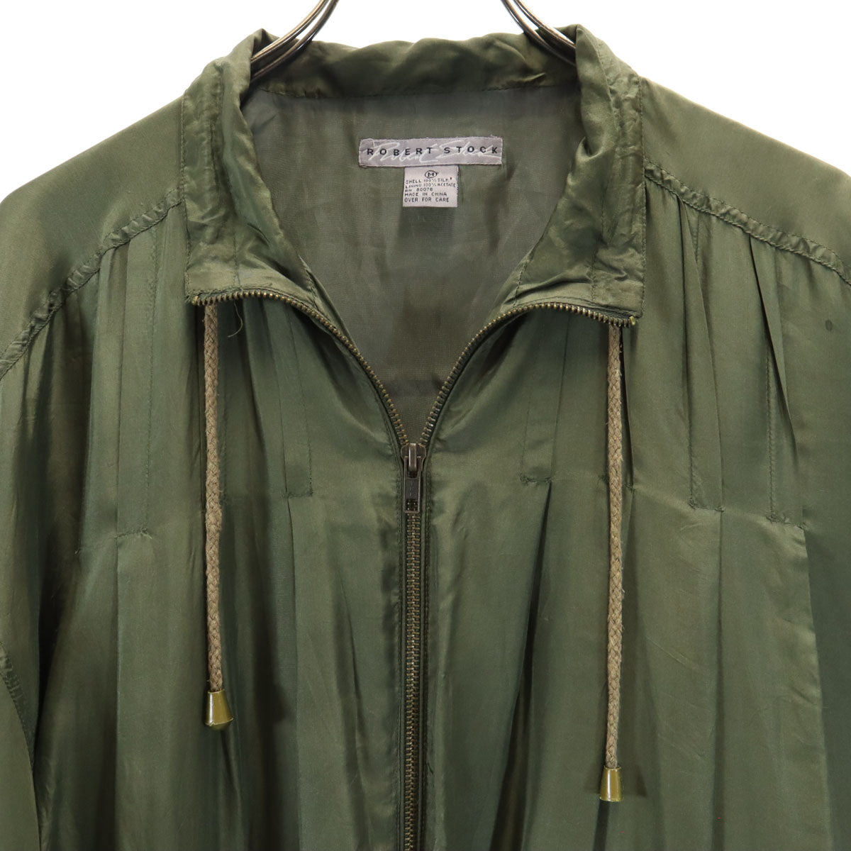 ROBERT STOCK ロバート ストック 90s 00s オールド プリーツ ジャケット M カーキ メンズ