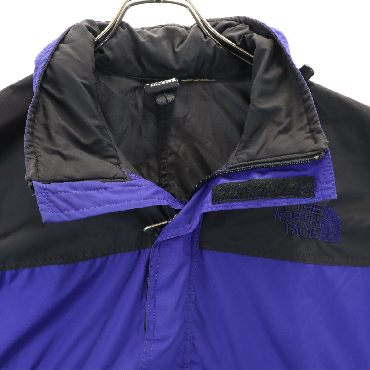 THE NORTH FACE ザノースフェイス 90s オールド 長袖 ツートンカラー ポケッタブル アノラックパーカー ブルー アウトドア メンズ