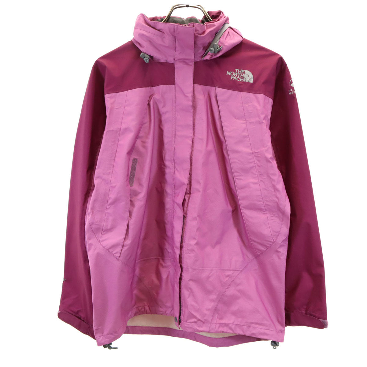 THE NORTH FACE ザノースフェイス GORE-TEX レインテックスフライト ナイロンジャケット M ピンク フーディー アウトドア NPW10710 レディース