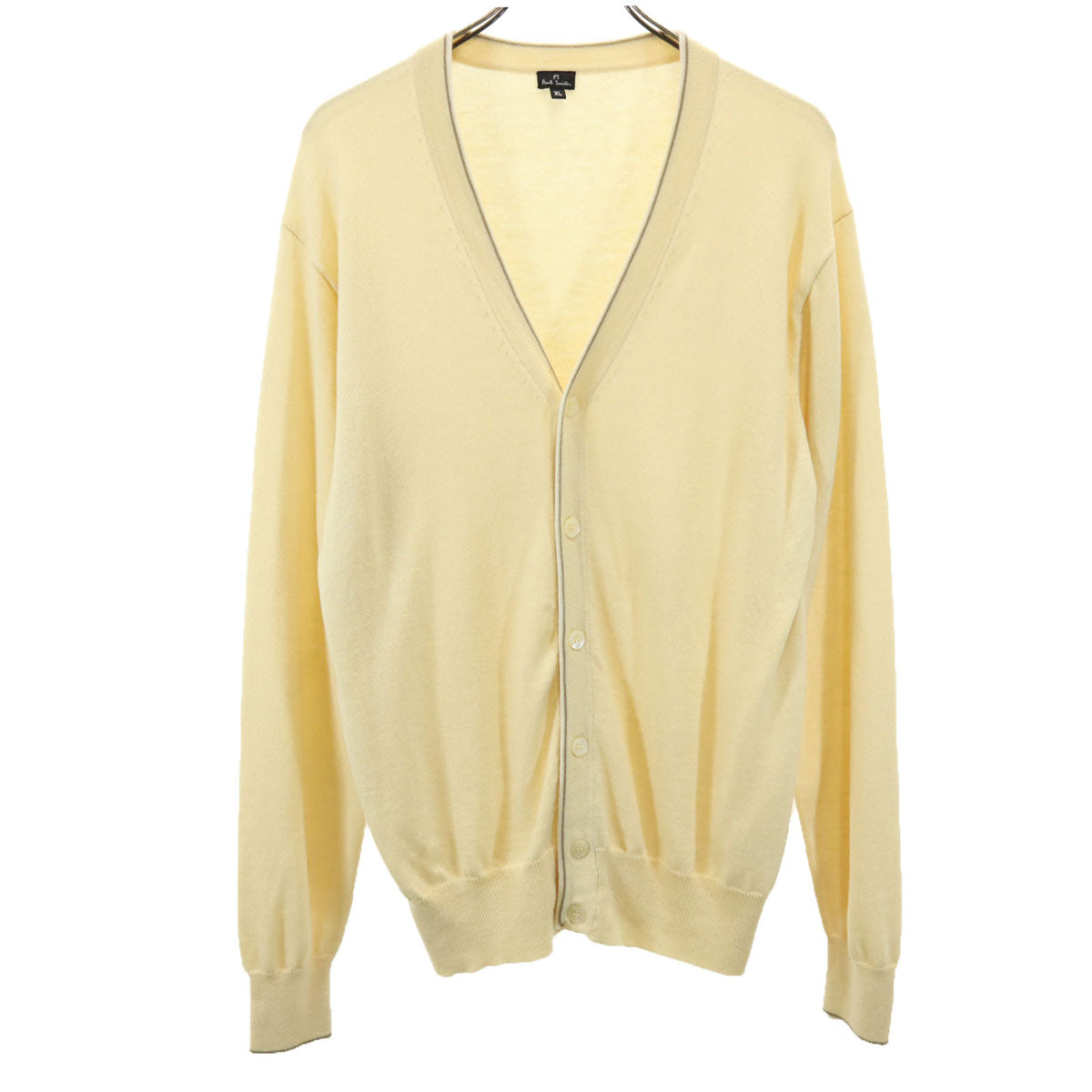PS Paul Smith ピーエスポールスミス 長袖 ニットカーディガン XL ベージュ メンズ