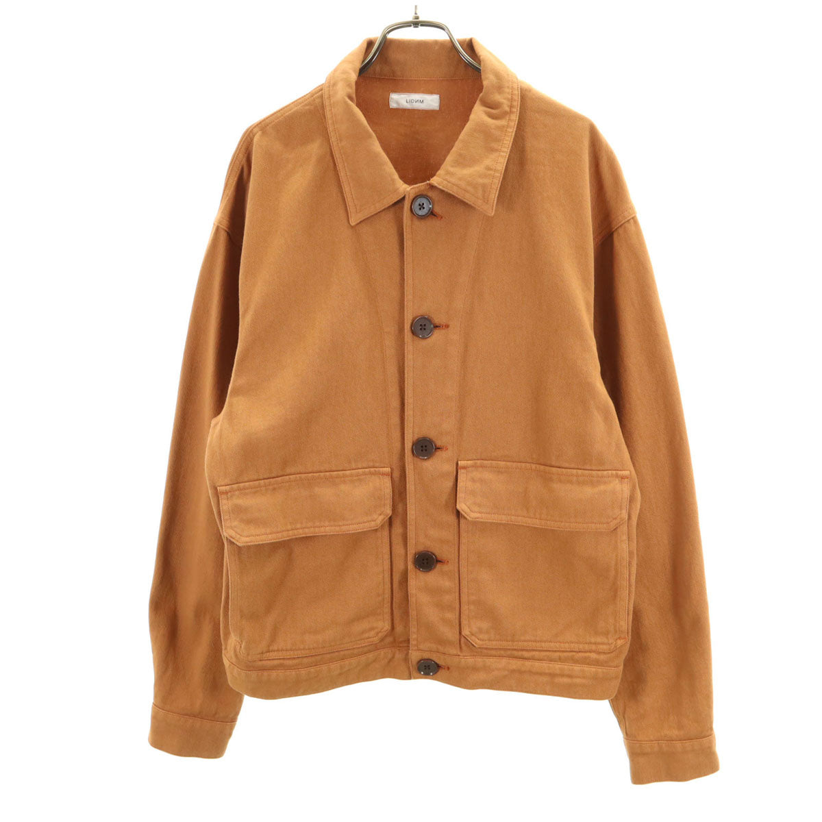 LIDNM リドム 日本製 ガーメントダイ カバーオール M ブラウン メンズ