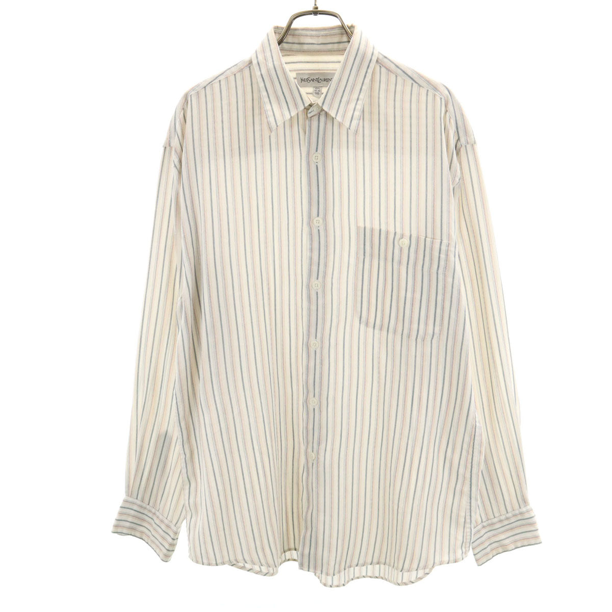 YVES SAINT LAURENT イヴサンローラン 長袖 シャツ M オフホワイト系 メンズ