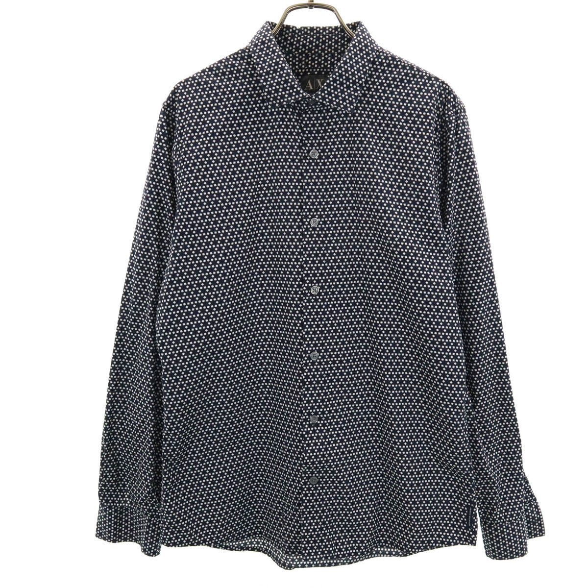 ARMANI EXCHANGE アルマーニエクスチェンジ 長袖 シャツ M ネイビー系 メンズ
