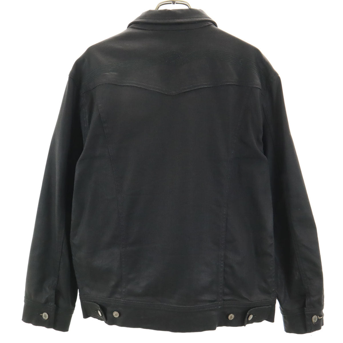 Nudie Jeans co ヌーディジーンズ イタリア製 デニムジャケット L ブラック メンズ