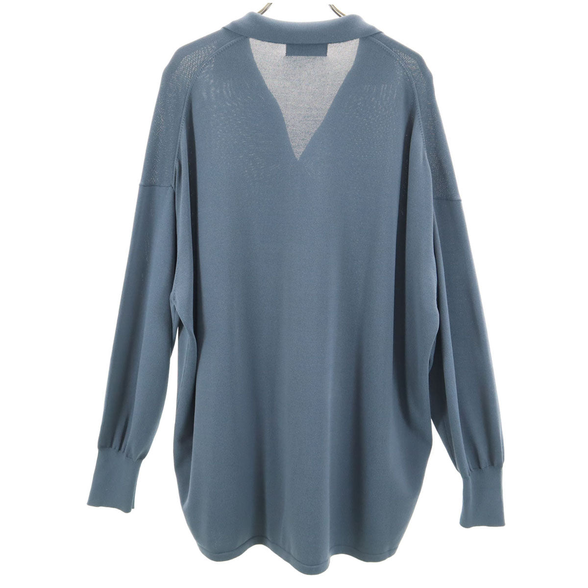 RIM.ARK リムアーク 長袖 襟付き ニットカーディガン 38 ブルー系 レディース