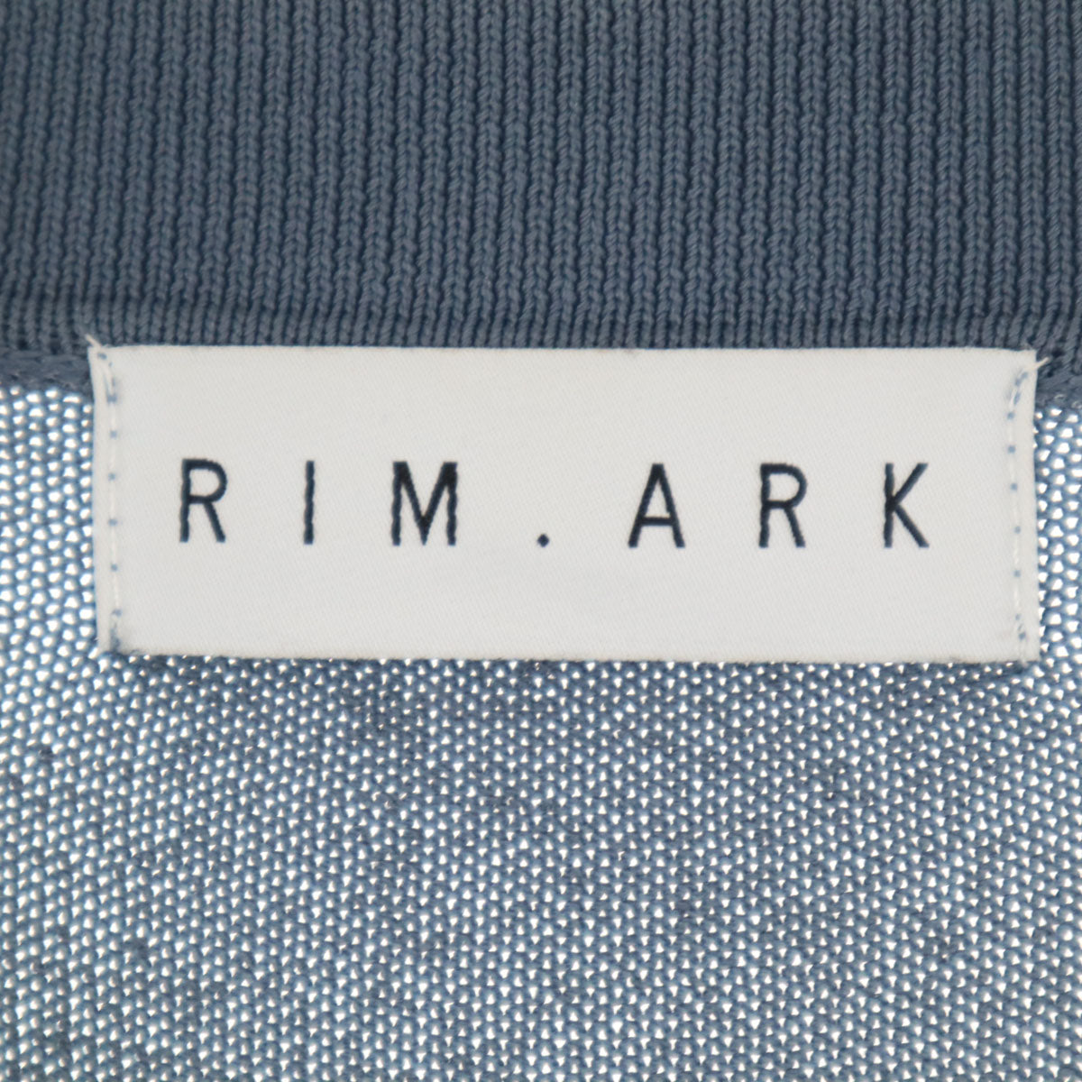 RIM.ARK リムアーク 長袖 襟付き ニットカーディガン 38 ブルー系 レディース