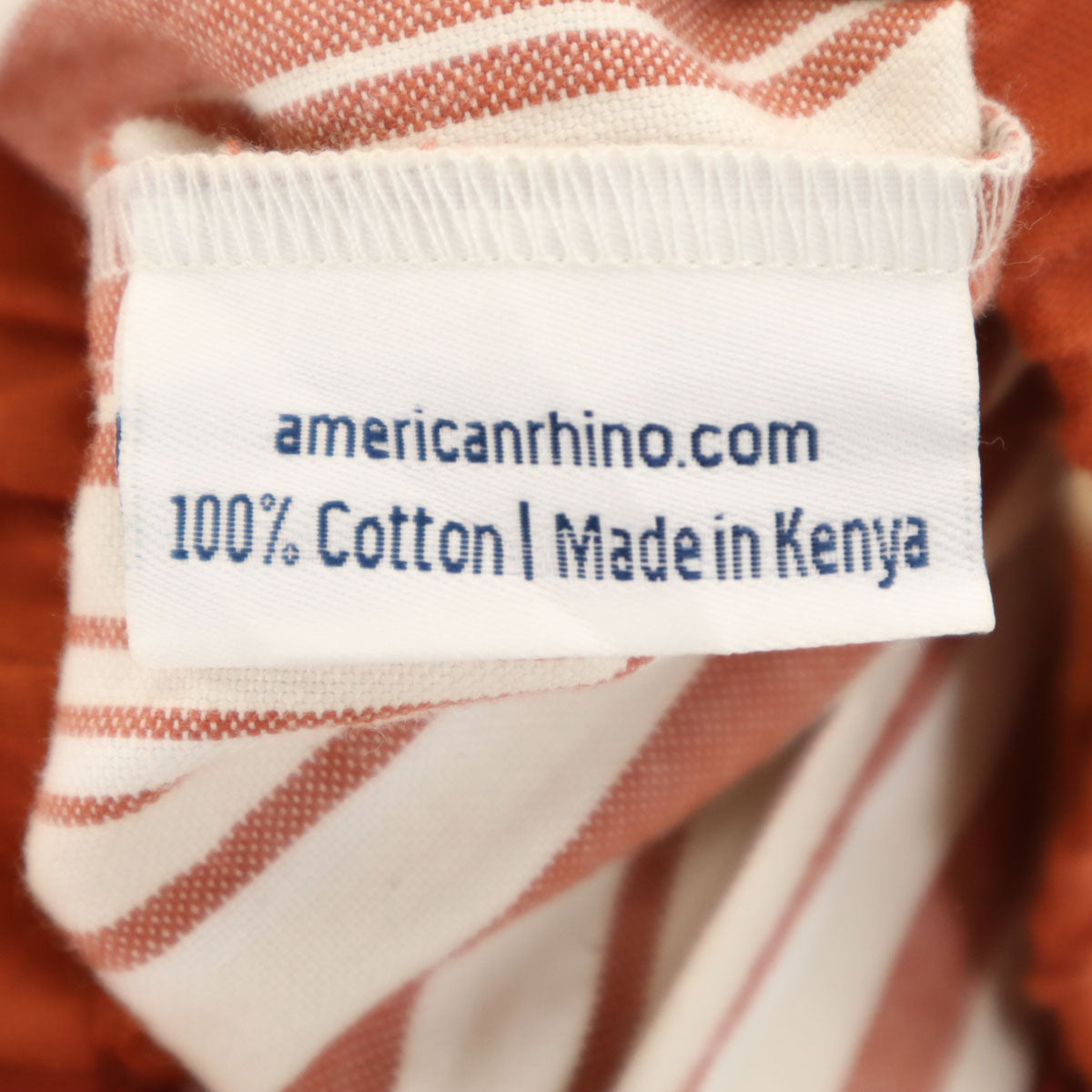 AMERICAN RHINO コットンジャケット L オレンジ×ホワイト レディース
