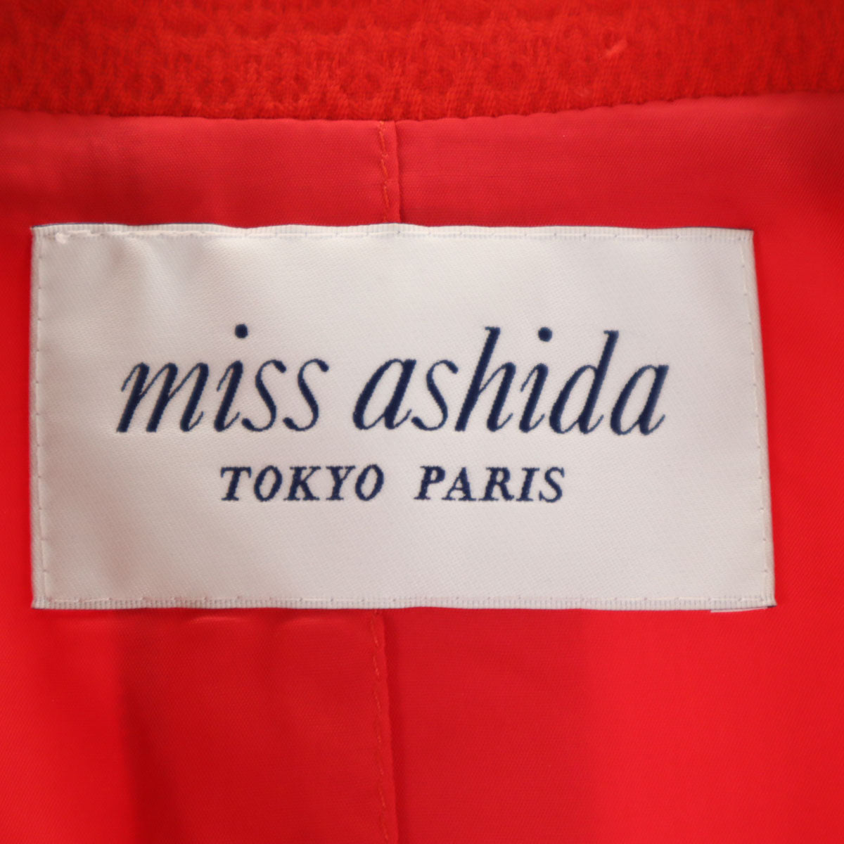 miss ashida ミスアシダ ジャケット 7 レッド レディース