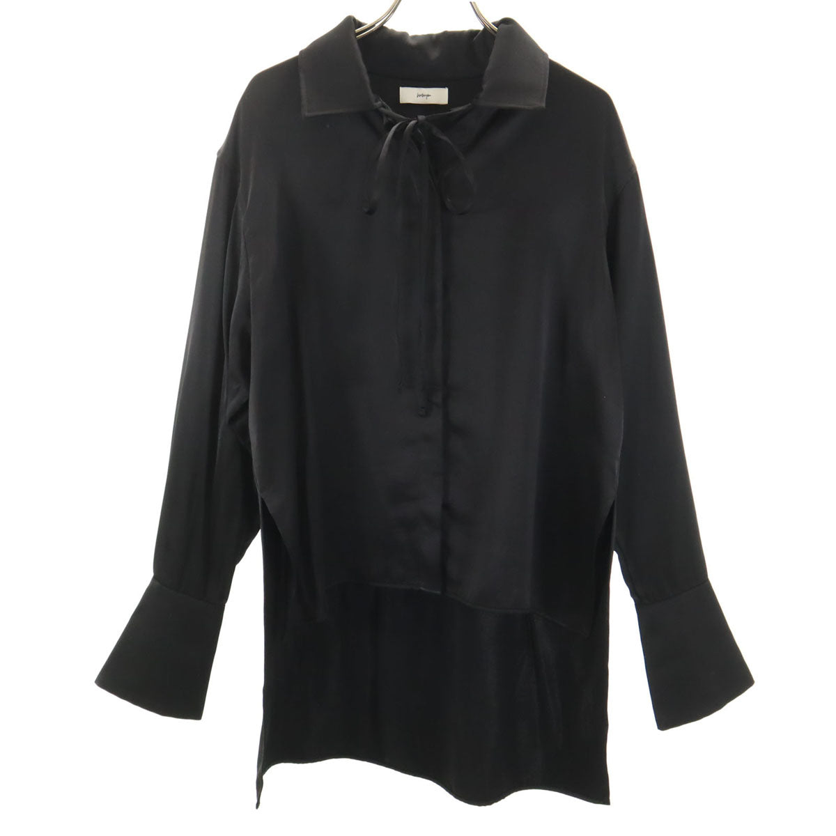 エムエムワイエム 長袖 オープンカラー シャツ 36 ブラック レディース