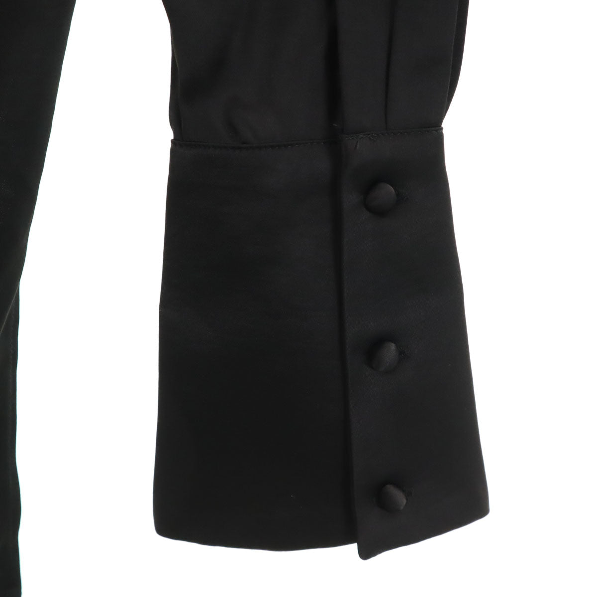 エムエムワイエム 長袖 オープンカラー シャツ 36 ブラック レディース