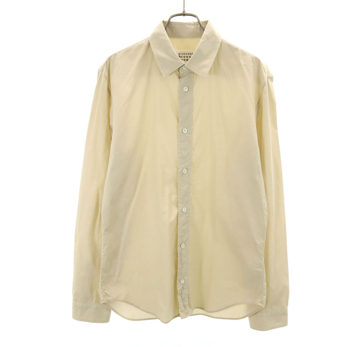 Maison Margiela メゾンマルジェラ 16SS ルーマニア製 長袖 コットンシャツ 48 ベージュ メンズ