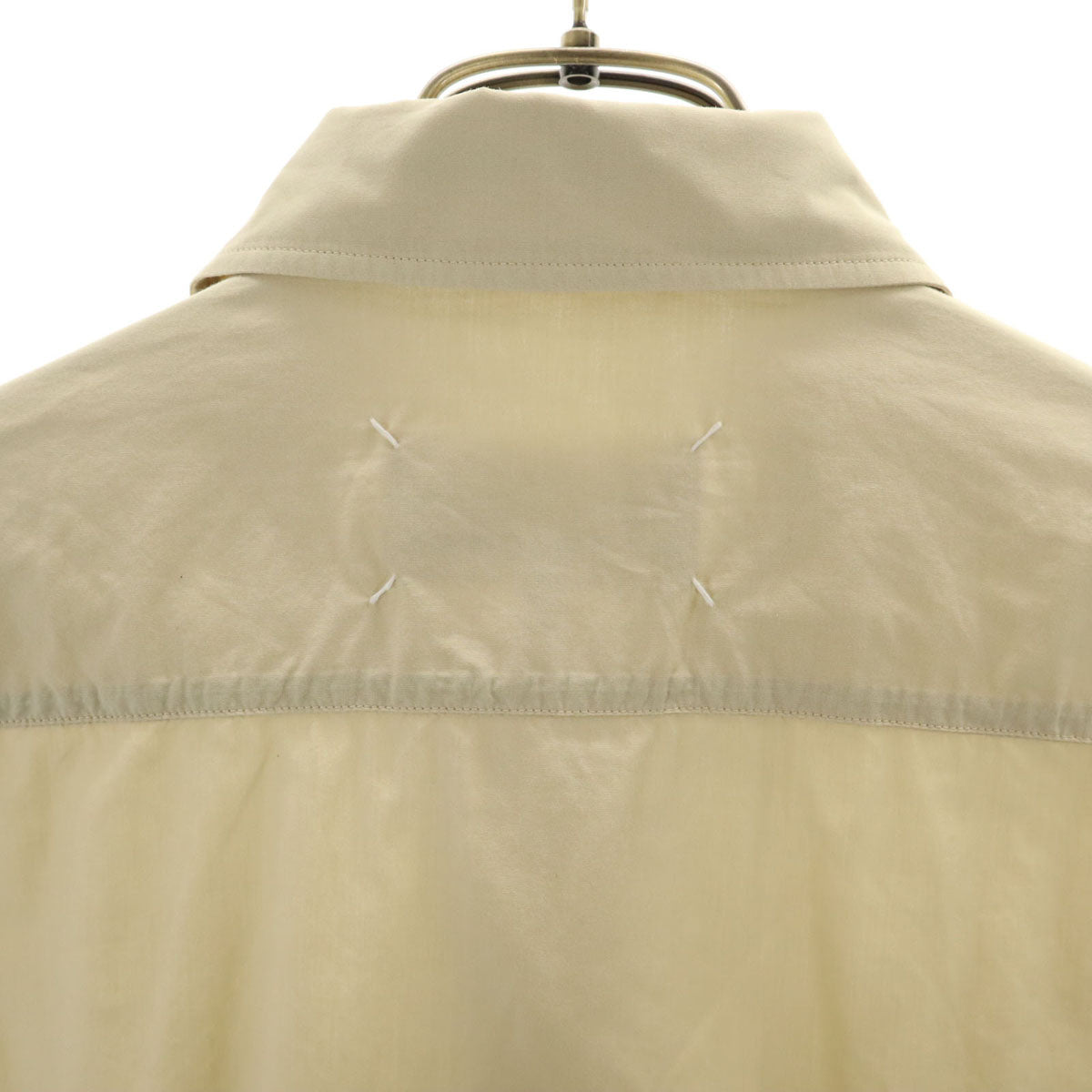 Maison Margiela メゾンマルジェラ 16SS ルーマニア製 長袖 コットンシャツ 48 ベージュ メンズ