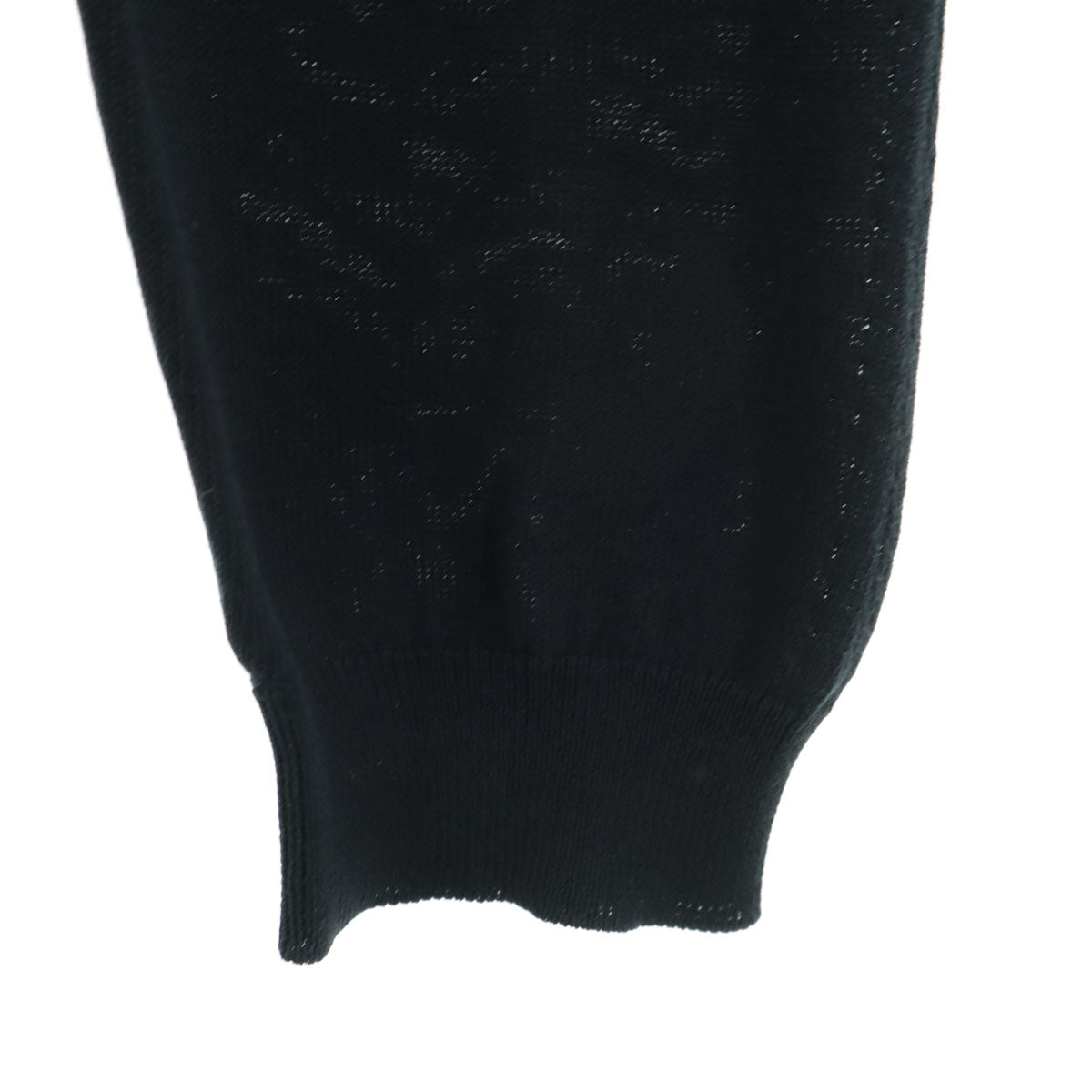 LOUIS VUITTON ルイヴィトン イタリア製 長袖 ニット S ブラック メンズ