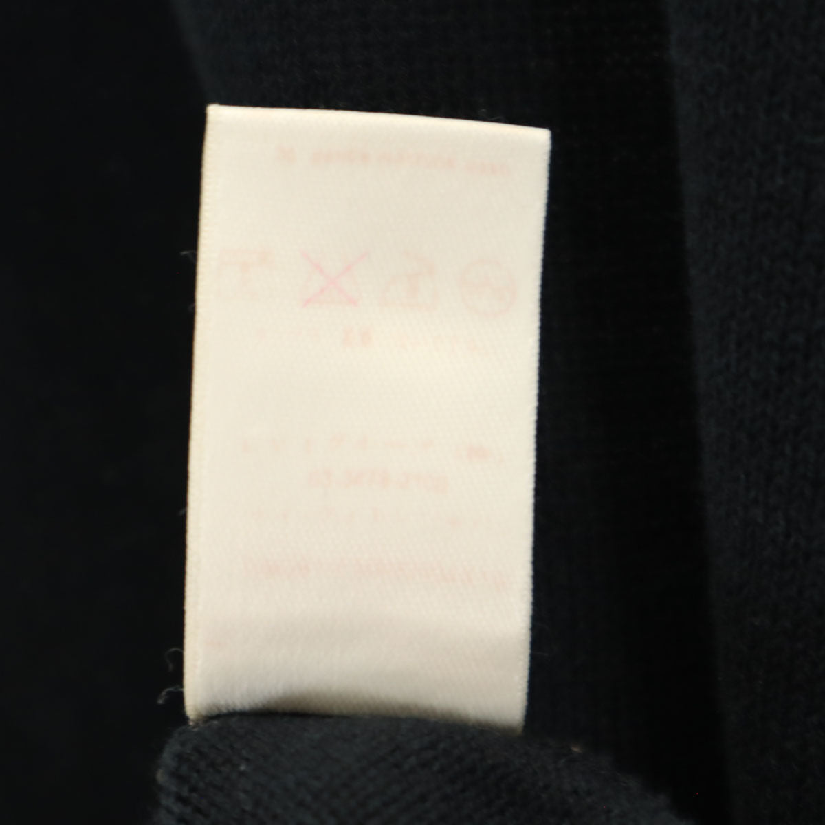 LOUIS VUITTON ルイヴィトン イタリア製 長袖 ニット S ブラック メンズ