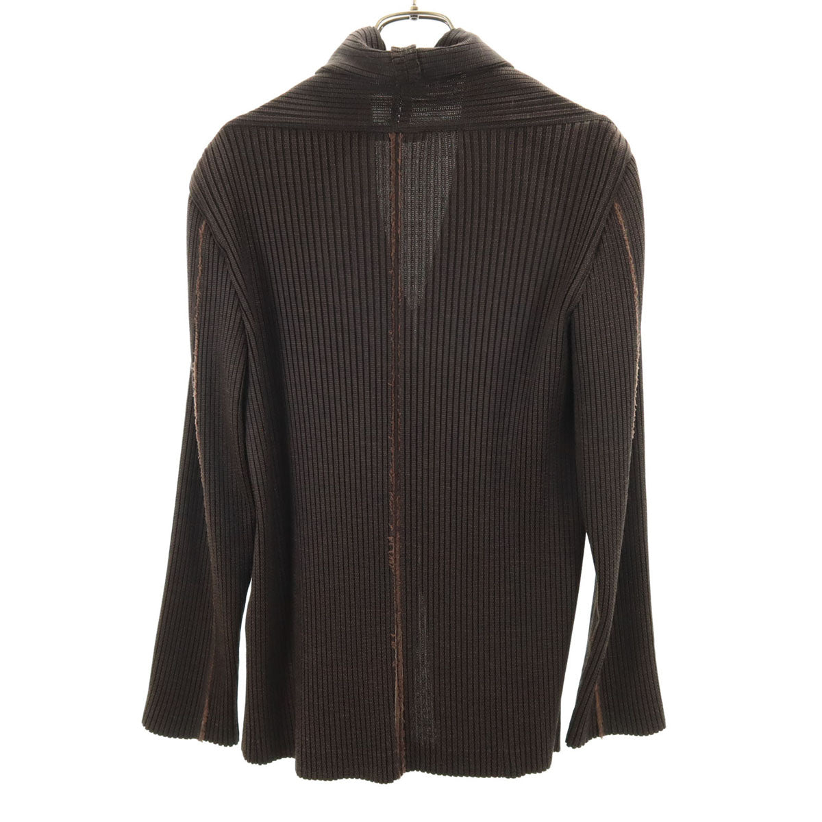 ISSEY MIYAKE イッセイミヤケ 90s オールド 日本製 ストライプ柄 プリーツ テーラードジャケット M ブラウン メンズ