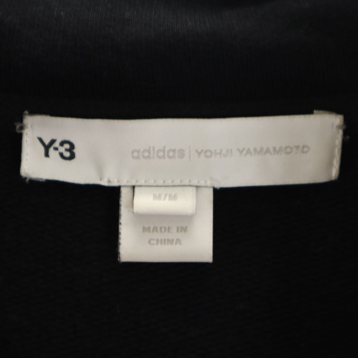 Y-3 ワイスリー 20aw バックプリント 長袖 スウェットパーカー M ブラック adidas×Yohji Yamamoto メンズ
