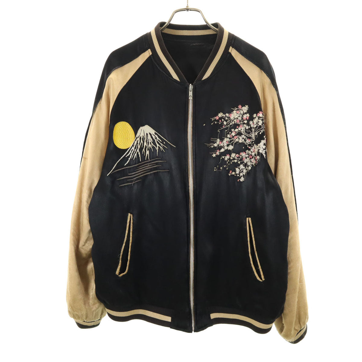 TENSTLIKE テンストライク 鬼太郎 ナマズ リバーシブル シグネチャー スカジャン XXL ブラック ゲゲゲの鬼太郎 メンズ