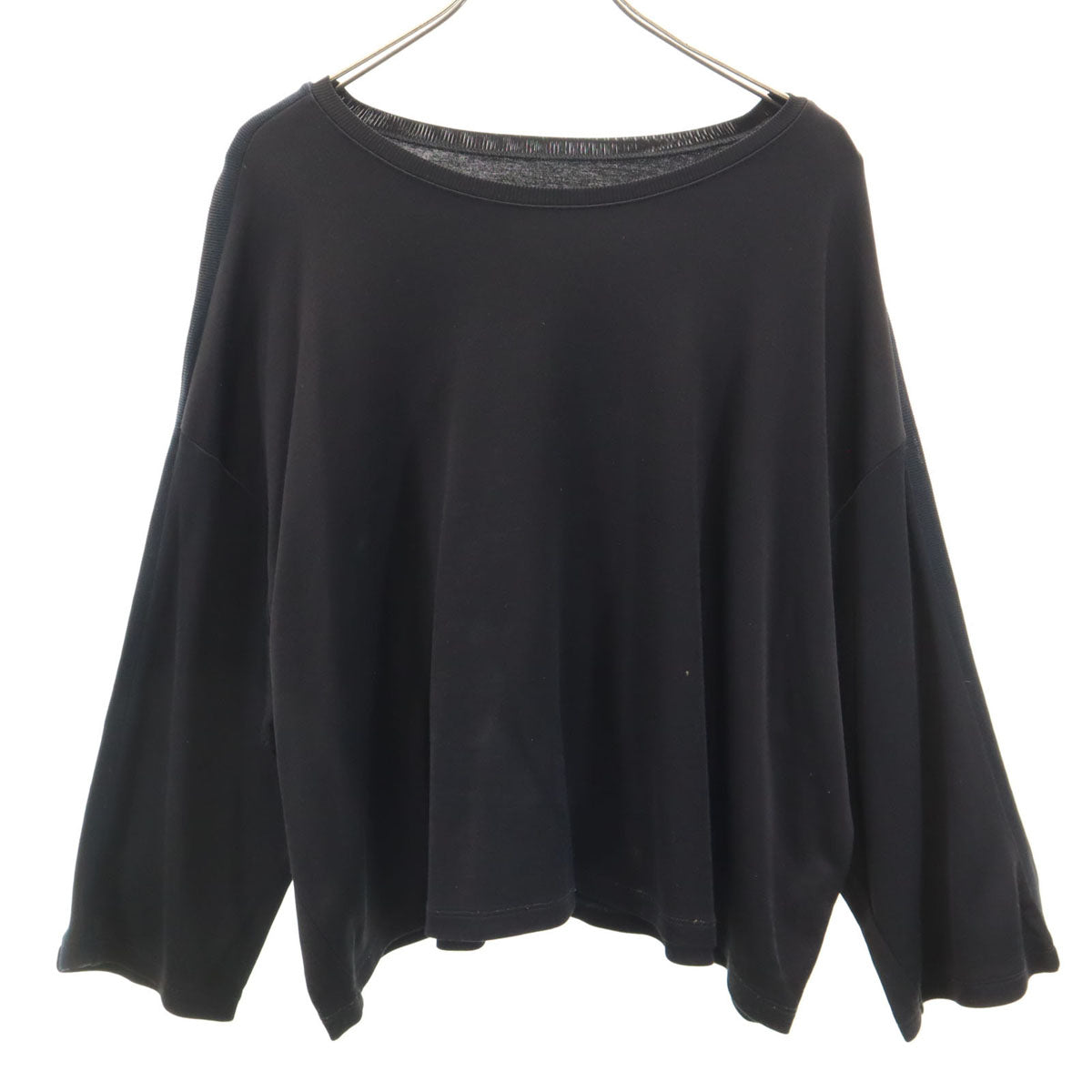 MM6 エムエムシックス 18SS イタリア製 長袖 サイドライン カットソー S ブラック レディース