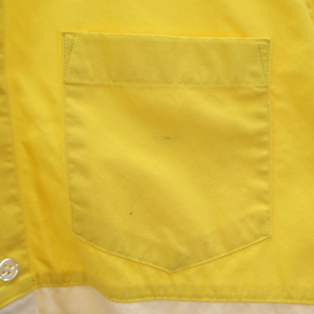 Supreme シュプリーム 14SS 長袖 ツートンカラー コットンシャツ S イエロー メンズ