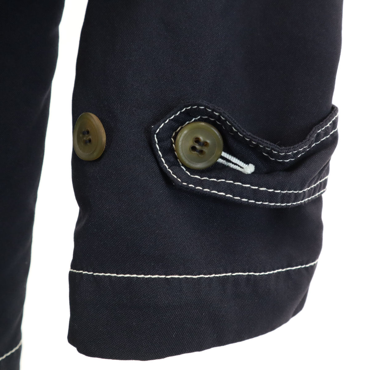 コムデギャルソン オムドゥ 2013年 日本製 ホワイトステッチ ピーコート S ブラック メンズ