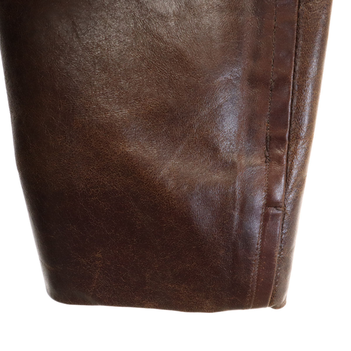 Paul Smith LONDON ポールスミスロンドン ホースレザー ダブルライダースジャケット M ブラウン メンズ