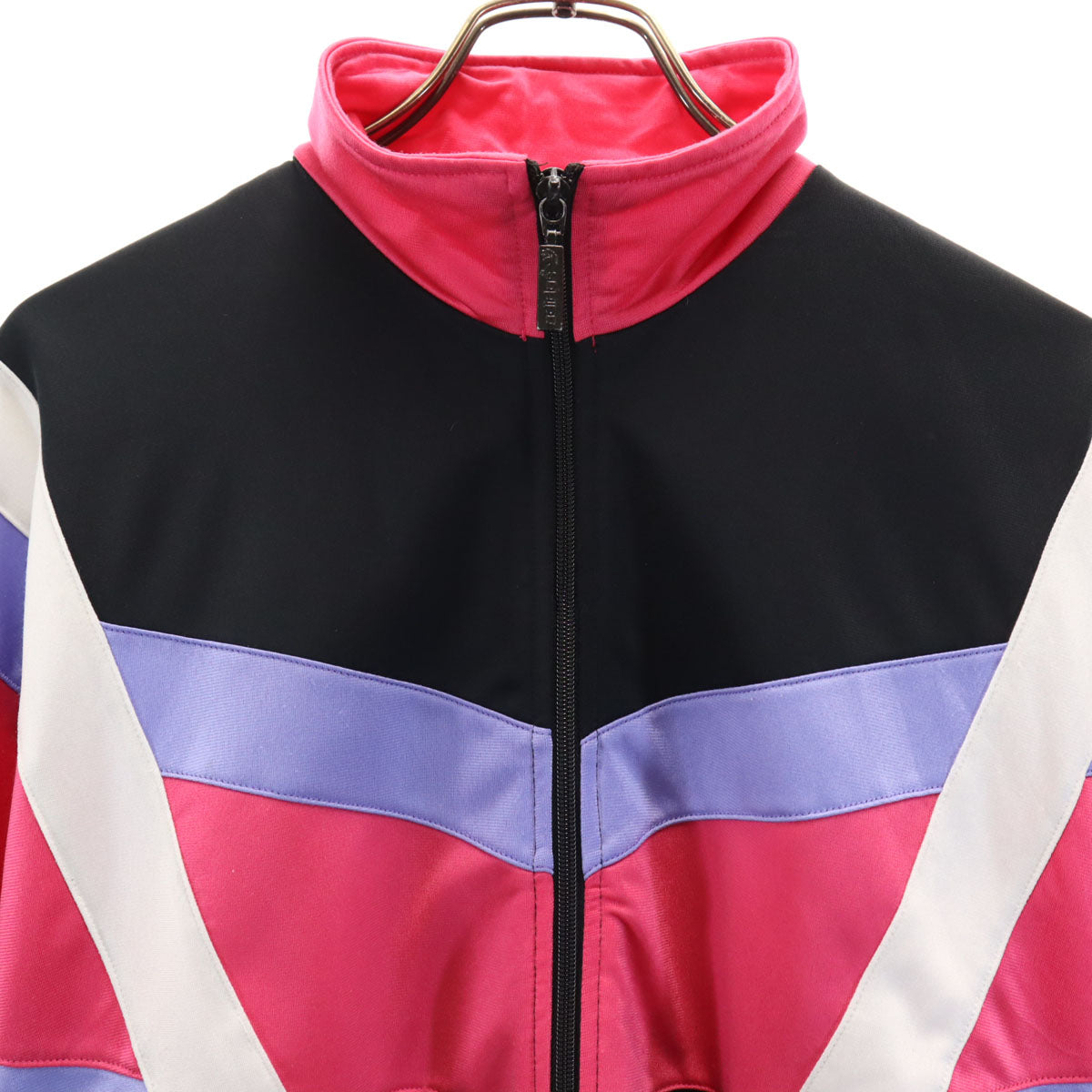 adidas アディダス 80s ヴィンテージ 万国旗タグ トレフォイルロゴ トラックジャケット M ブラック 他 メンズ