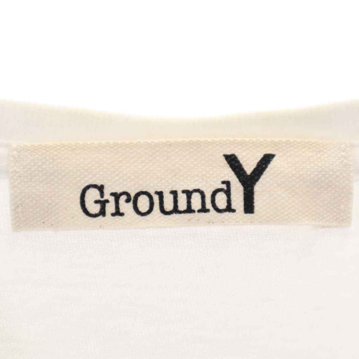 Ground Y グラウンドワイ 半袖 背面デザイン Tシャツ 4 ホワイト メンズ