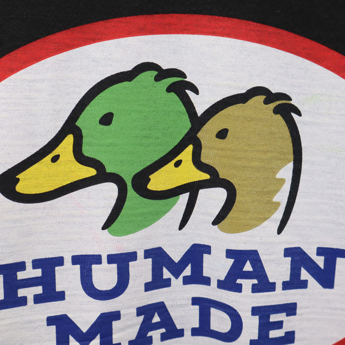 HUMAN MADE ヒューマンメイド 日本製 ダック 半袖 シングルステッチ プリント Tシャツ 2XL ブラック メンズ
