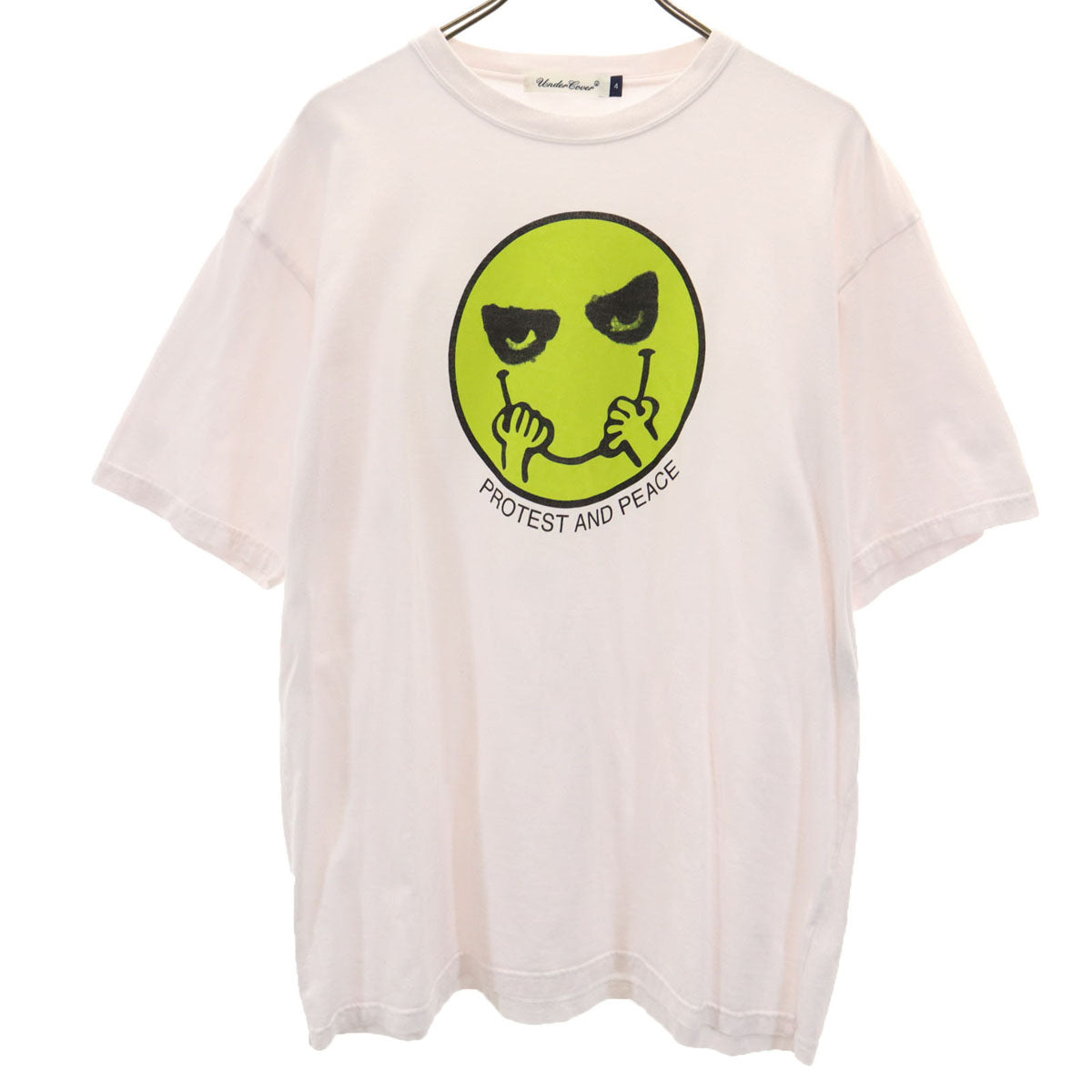 UNDERCOVER アンダーカバー 日本製 ニコちゃん 半袖 プリント Tシャツ 4 ホワイト メンズ