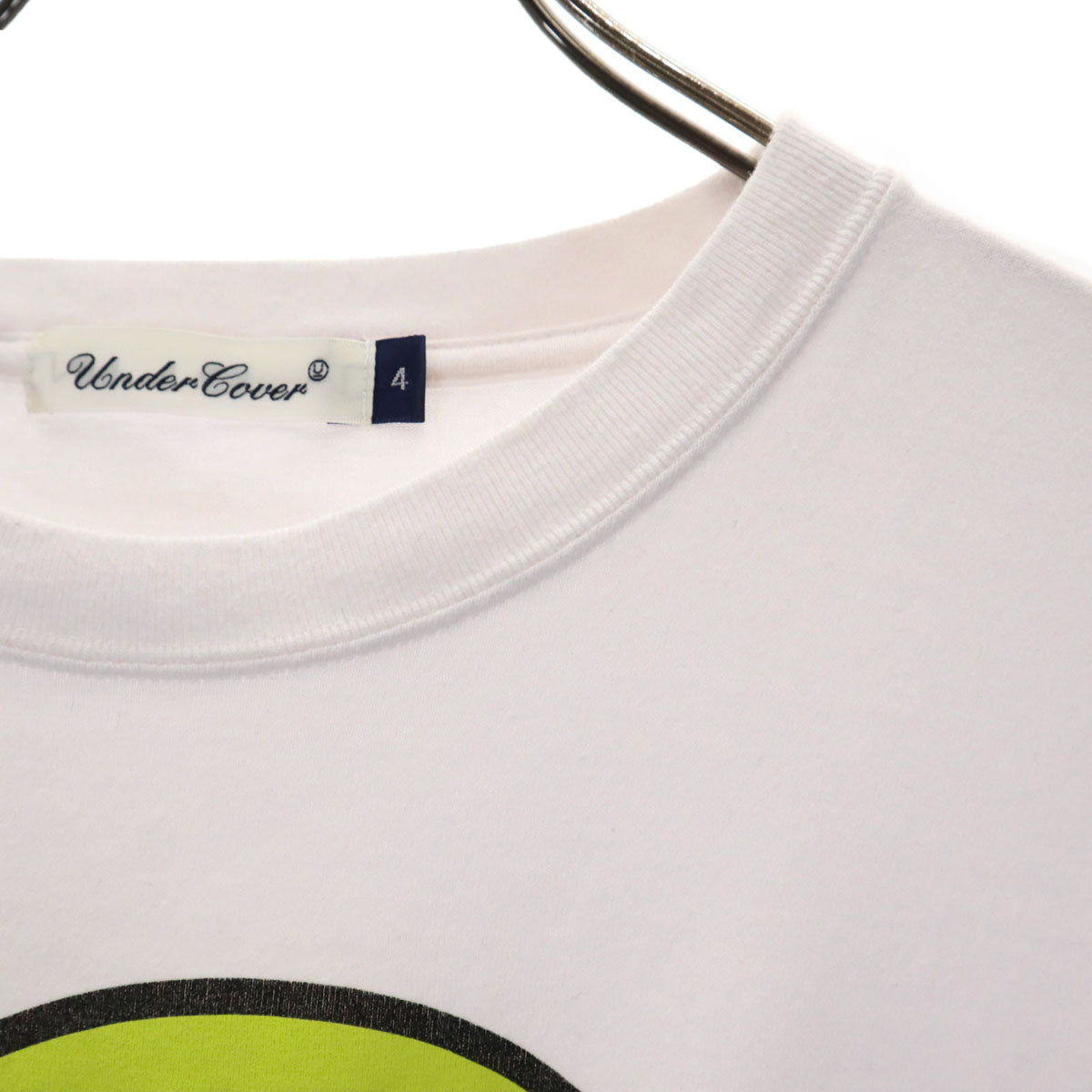 UNDERCOVER アンダーカバー 日本製 ニコちゃん 半袖 プリント Tシャツ 4 ホワイト メンズ