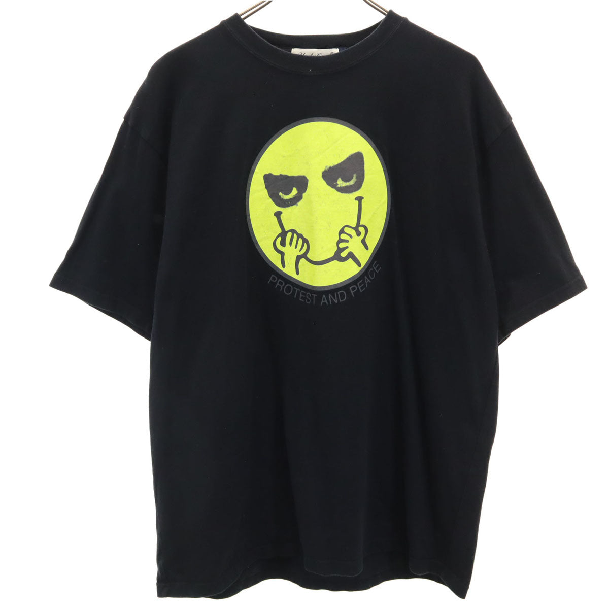 UNDERCOVER アンダーカバー 日本製 ニコちゃん 半袖 プリント Tシャツ 4 ブラック メンズ