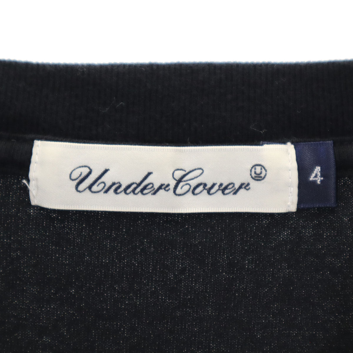UNDERCOVER アンダーカバー 日本製 ニコちゃん 半袖 プリント Tシャツ 4 ブラック メンズ