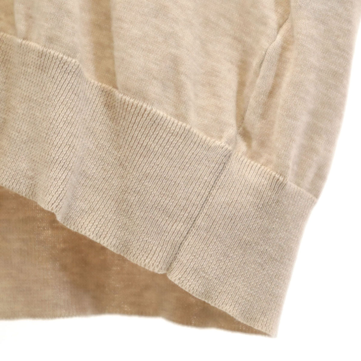 DRUMOHR ドルモア イタリア製 長袖 Vネック ハイゲージ ニットカーディガン 46 ベージュ メンズ