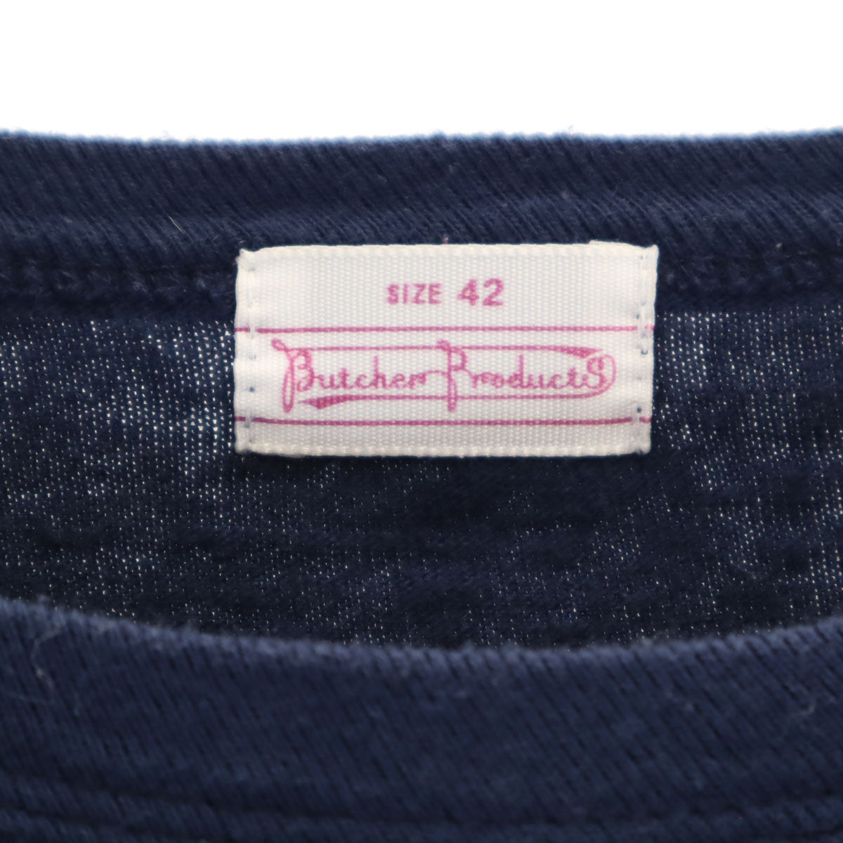 BUTCHER PRODUCTS ブッチャープロダクツ 長袖 Tシャツ 42 ネイビー ロンT メンズ