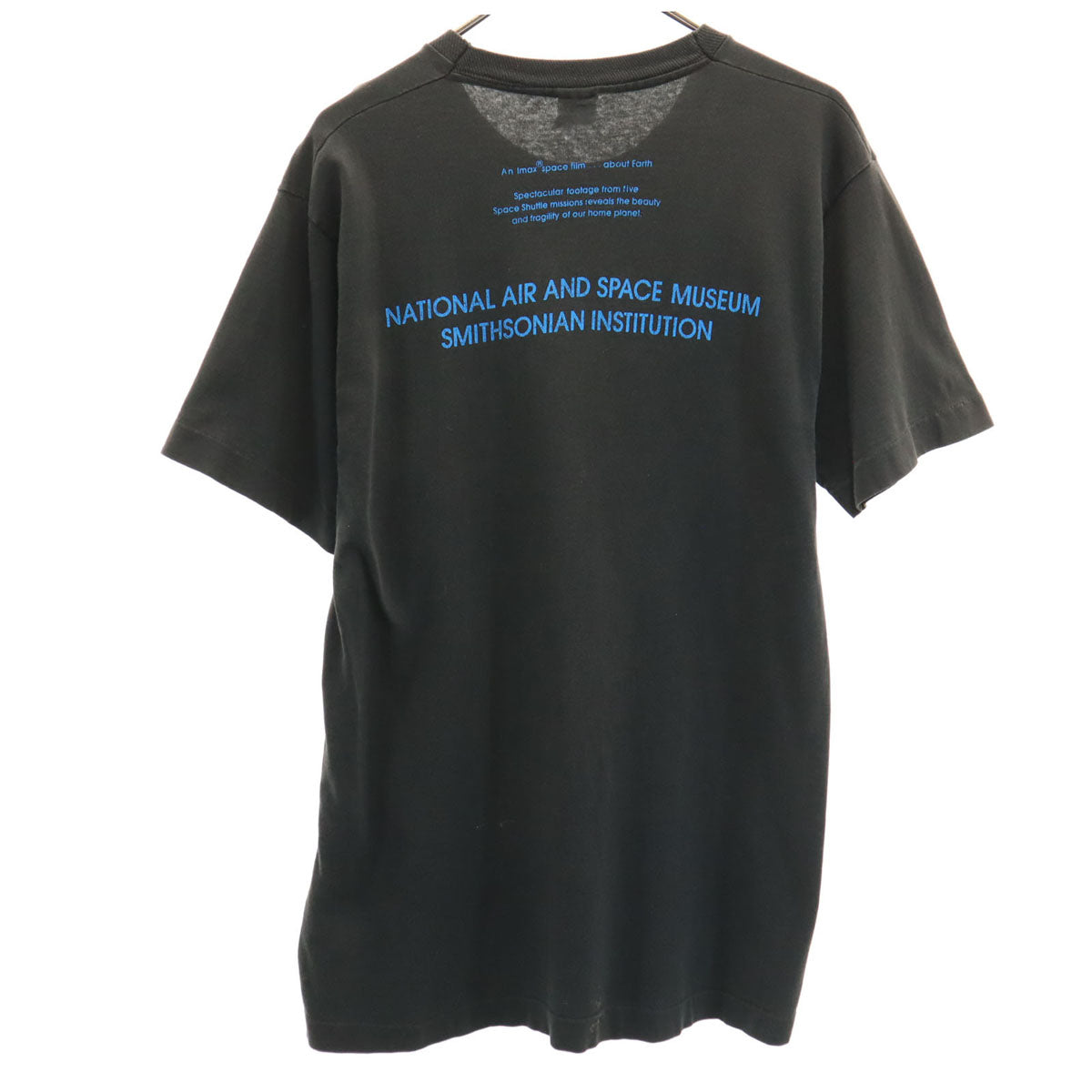 FRUIT OF THE LOOM フルーツオブザルーム 90s オールド USA製 地球 半袖 シングルステッチ Tシャツ L ブラック BLUE PLANET メンズ