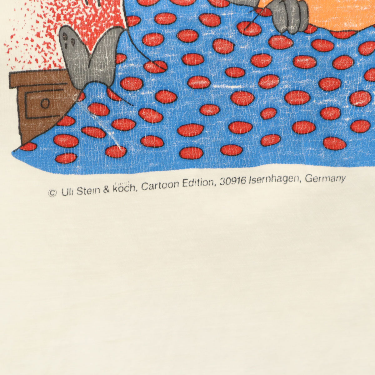 90s オールド 漫画家 ウリシュタイン 半袖 メッセージ Tシャツ XXL ホワイト Uli Stein メンズ