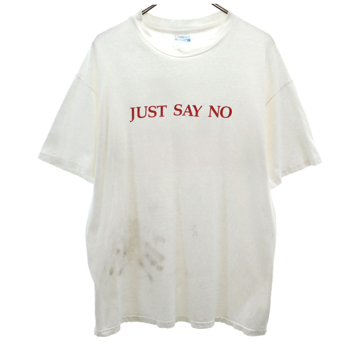 Hanes ヘインズ 80s 90s オールド USA製 漫画 半袖 シングルステッチ コミック Tシャツ XL ホワイト カルビンとボッブス メンズ