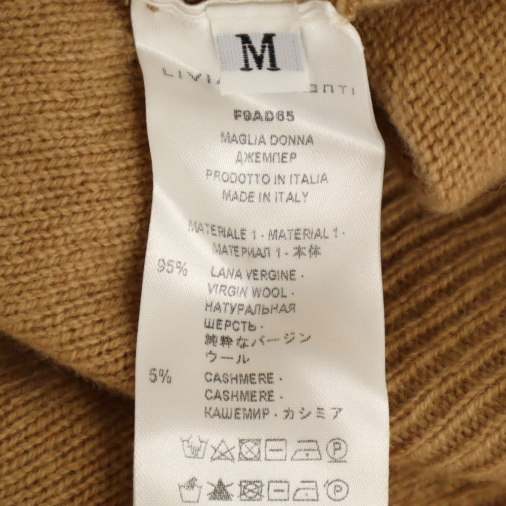 LIVIANA CONTI リビアナコンティ イタリア製 長袖 セーター M ベージュ ニット レディース