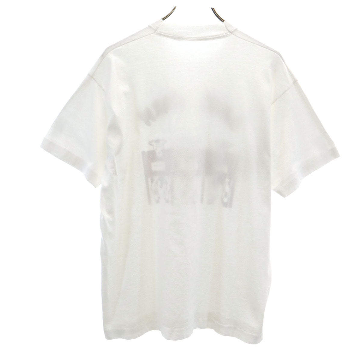 VINTAGE ヴィンテージ 80s 牛 牧場 半袖 シングルステッチ プリント Tシャツ ホワイト メンズ