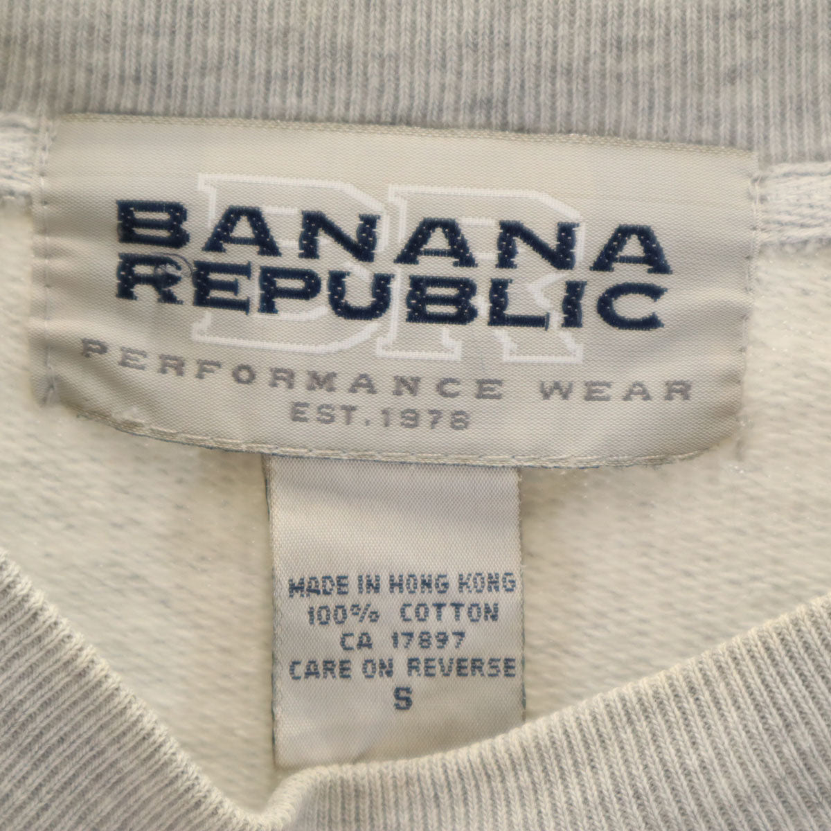 Banana Republic バナナリパブリック 90s オールド 長袖 スウェット トレーナー S グレー メンズ