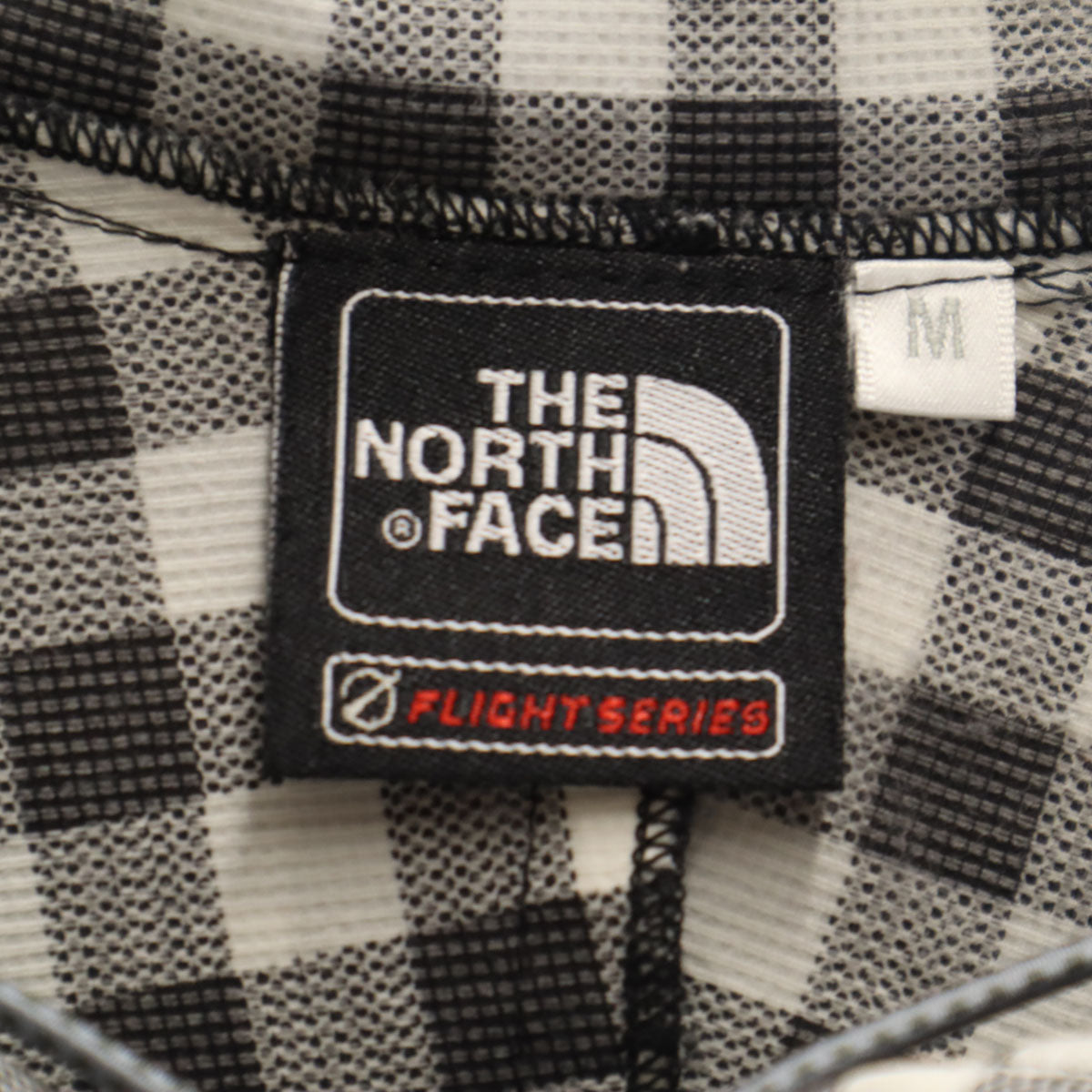 THE NORTH FACE ノースフェイス ギンガムチェック 長袖 スワローテイル ジップパーカー M ホワイト フーディー アウトドア NPW11016 レディース